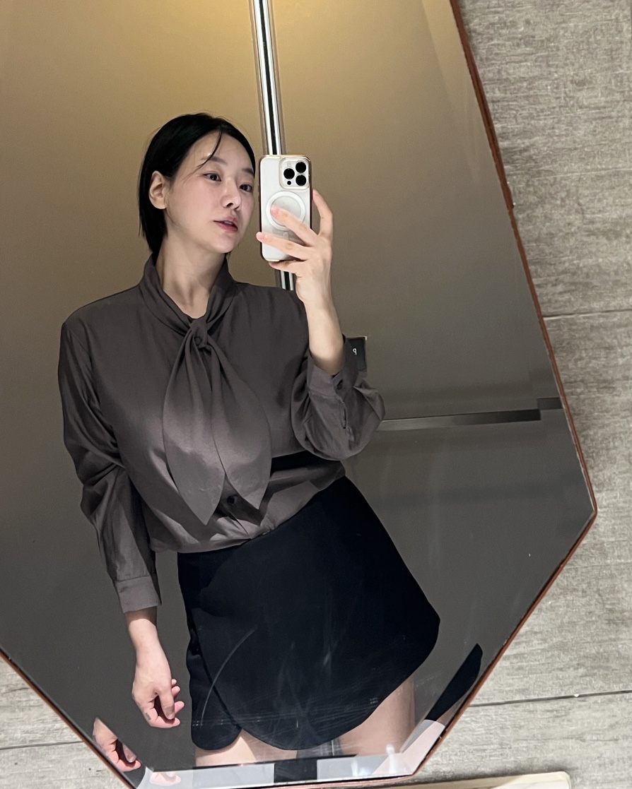 VERNI東大門代購女士新品休閑人氣推薦時尚襯衫蕾絲衫絲帶VERNI襯衫/蕾絲衫