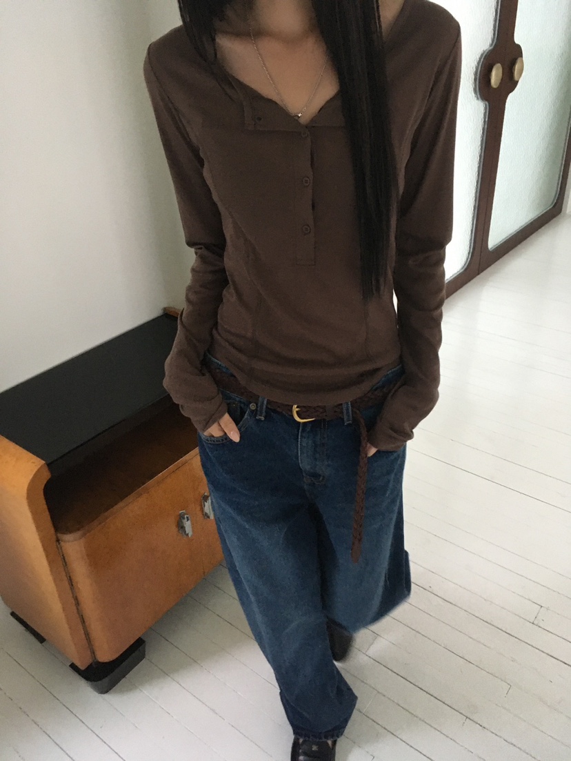 MINIMUZE韓國直郵女裝新品熱賣推薦真品休閑時尚人氣長袖T恤MINIMUZE長袖T恤