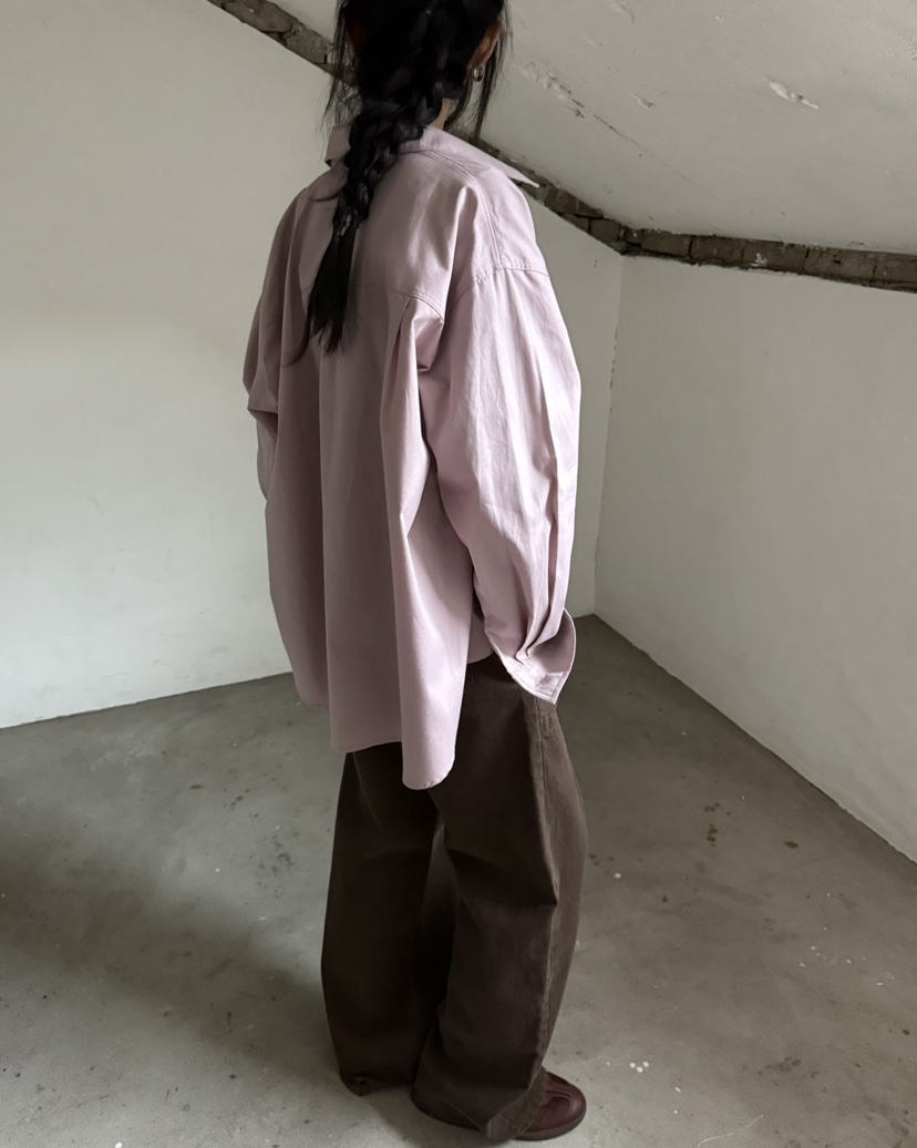 HOWDY/FACT THE NERD東大門實拍女士新款時尚襯衫蕾絲衫口袋HOWDY/FACT THE NERD襯衫/蕾絲衫