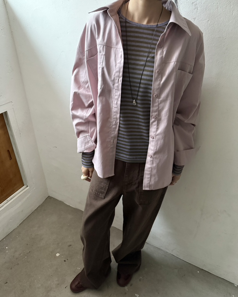 HOWDY/FACT THE NERD東大門實拍女士新款時尚襯衫蕾絲衫口袋HOWDY/FACT THE NERD襯衫/蕾絲衫
