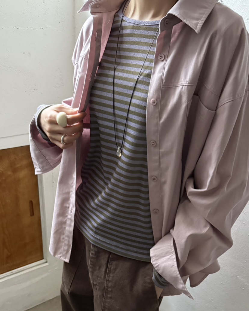 HOWDY/FACT THE NERD東大門實拍女士新款時尚襯衫蕾絲衫口袋HOWDY/FACT THE NERD襯衫/蕾絲衫