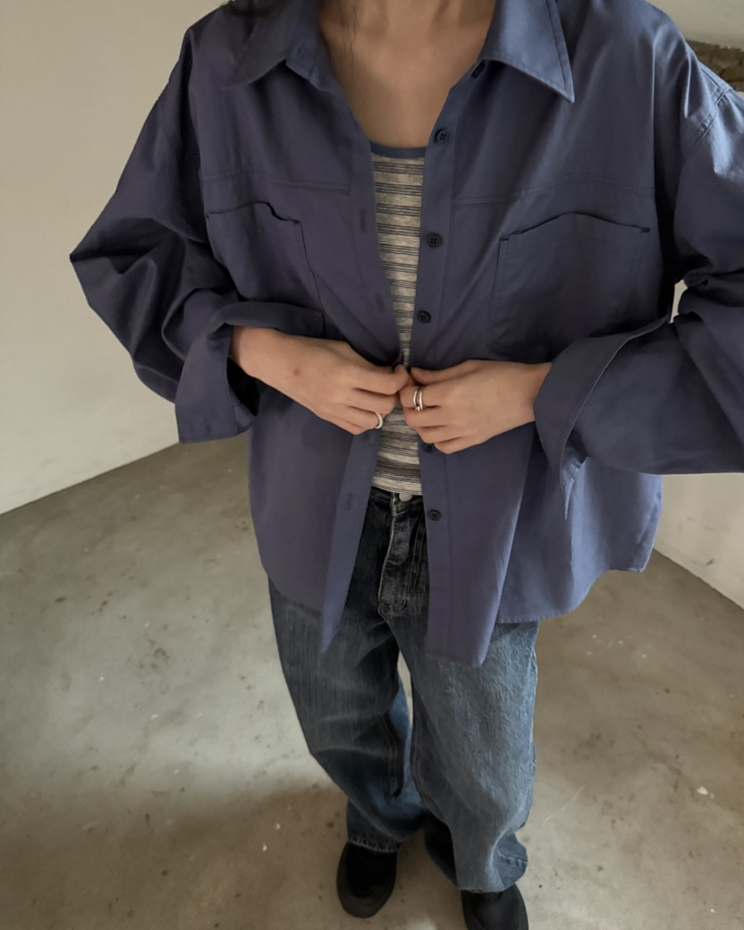 HOWDY/FACT THE NERD東大門實拍女士新款時尚襯衫蕾絲衫口袋HOWDY/FACT THE NERD襯衫/蕾絲衫