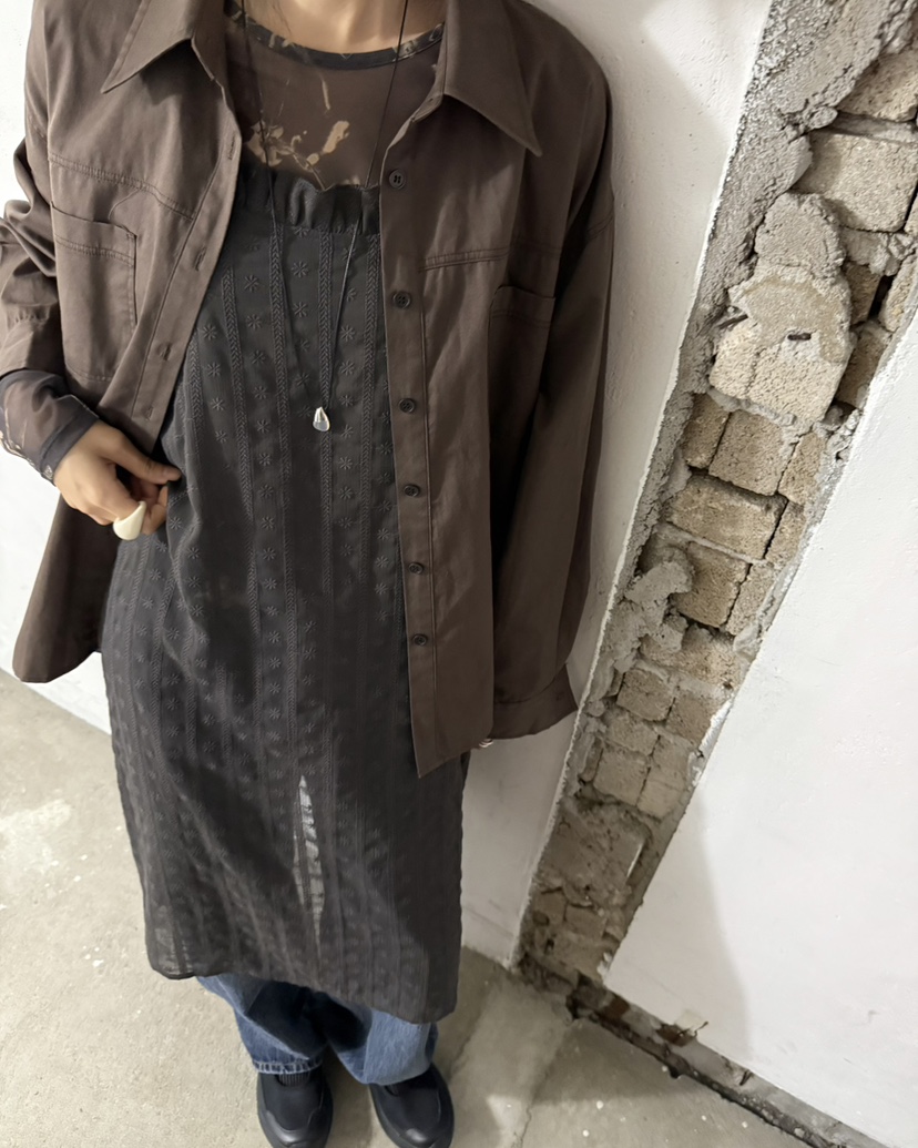 HOWDY/FACT THE NERD東大門實拍女士新款時尚襯衫蕾絲衫口袋HOWDY/FACT THE NERD襯衫/蕾絲衫