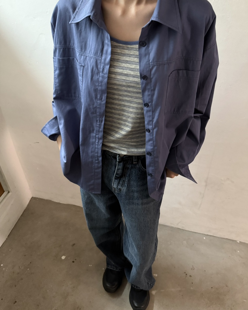 HOWDY/FACT THE NERD東大門實拍女士新款時尚襯衫蕾絲衫口袋HOWDY/FACT THE NERD襯衫/蕾絲衫圖色2