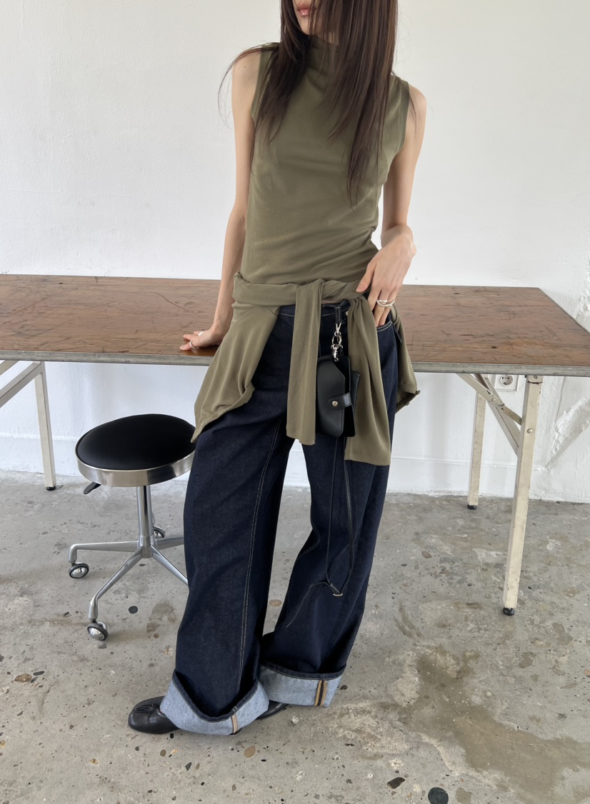 NOVUS韓國直郵女裝新款時尚人氣真品休閑套裝套裝高領開衫NOVUS套裝