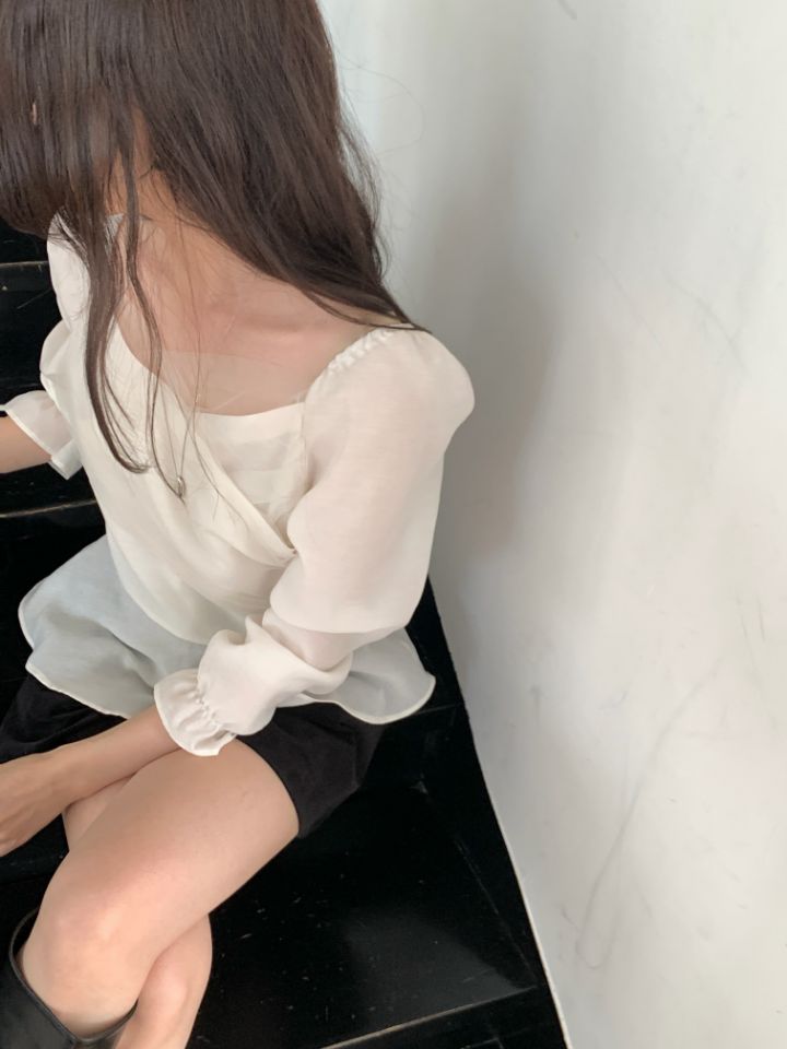 CRONG東大門直郵女士新款人氣時尚推薦真品休閑襯衫蕾絲衫CRONG襯衫/蕾絲衫
