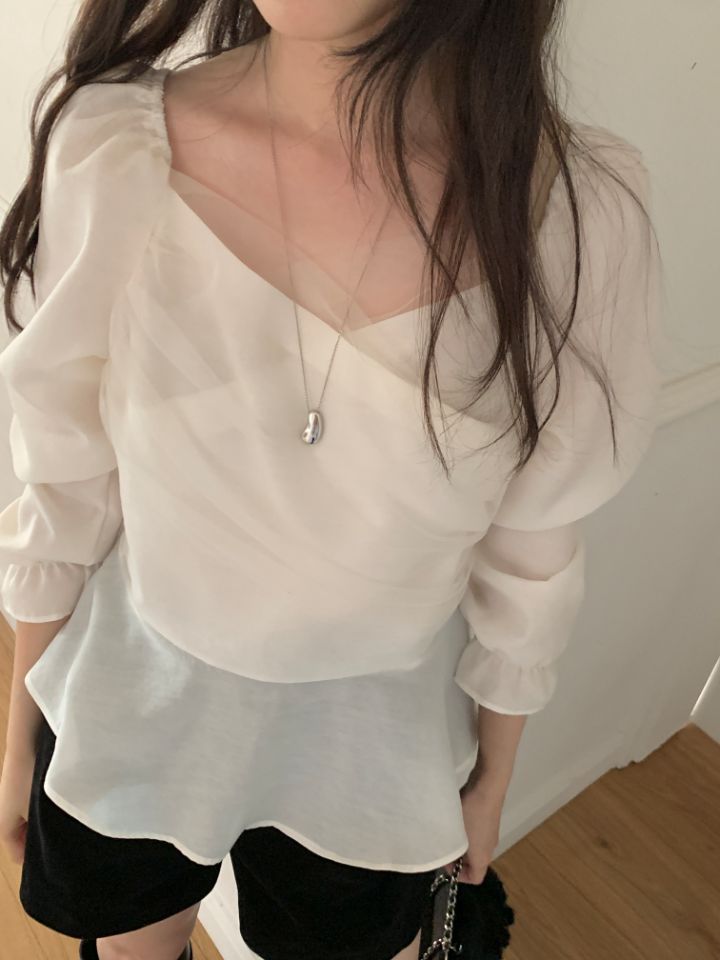 CRONG東大門直郵女士新款人氣時尚推薦真品休閑襯衫蕾絲衫CRONG襯衫/蕾絲衫