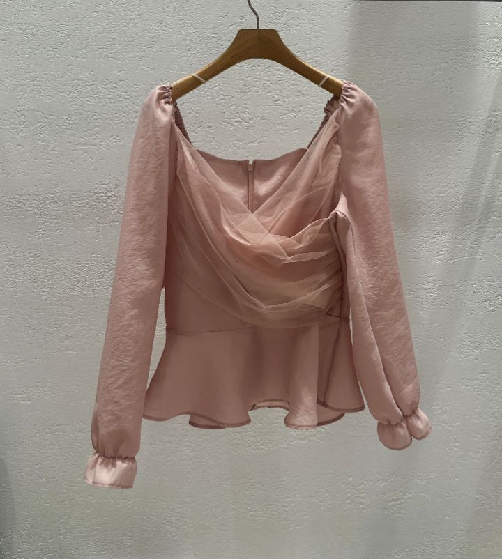 CRONG東大門直郵女士新款人氣時尚推薦真品休閑襯衫蕾絲衫CRONG襯衫/蕾絲衫圖色2