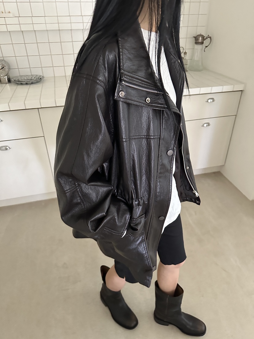 NDE東大門代購女士新品人氣休閑熱賣推薦時尚真品皮衣皮革BOHEME_NDE皮衣