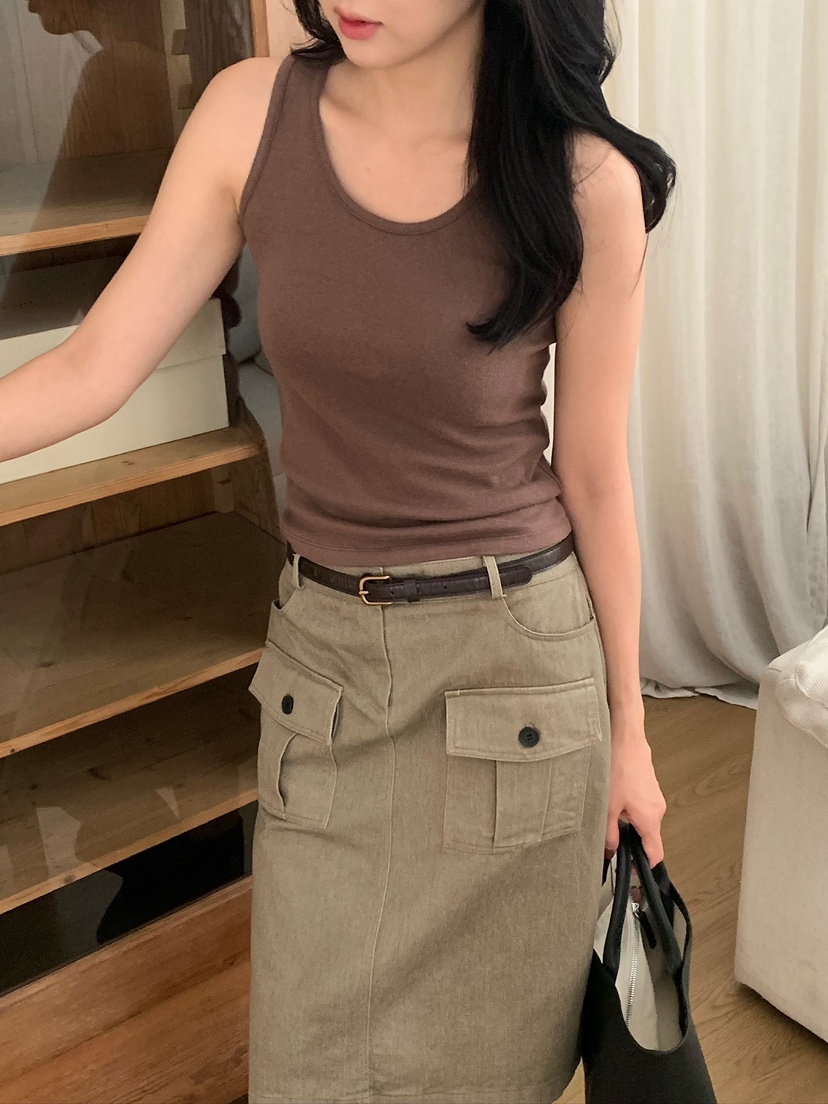 BLEECKER東大門代購女士新款真品熱賣休閑吊帶背心柔軟無袖BLEECKER吊帶/背心