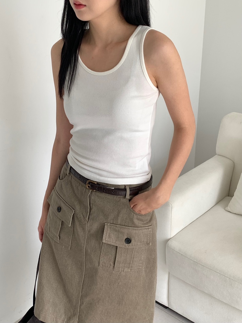 BLEECKER東大門代購女士新款真品熱賣休閑吊帶背心柔軟無袖BLEECKER吊帶/背心