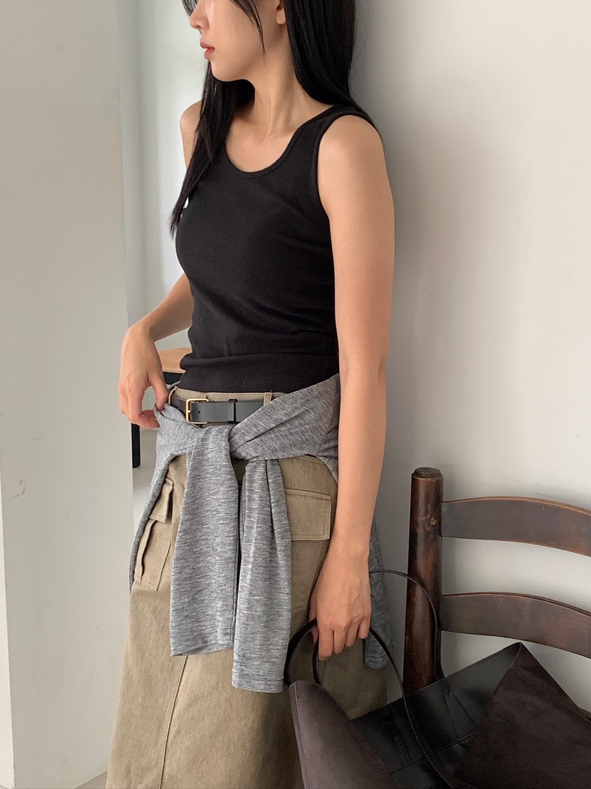 BLEECKER東大門代購女士新款真品熱賣休閑吊帶背心柔軟無袖BLEECKER吊帶/背心