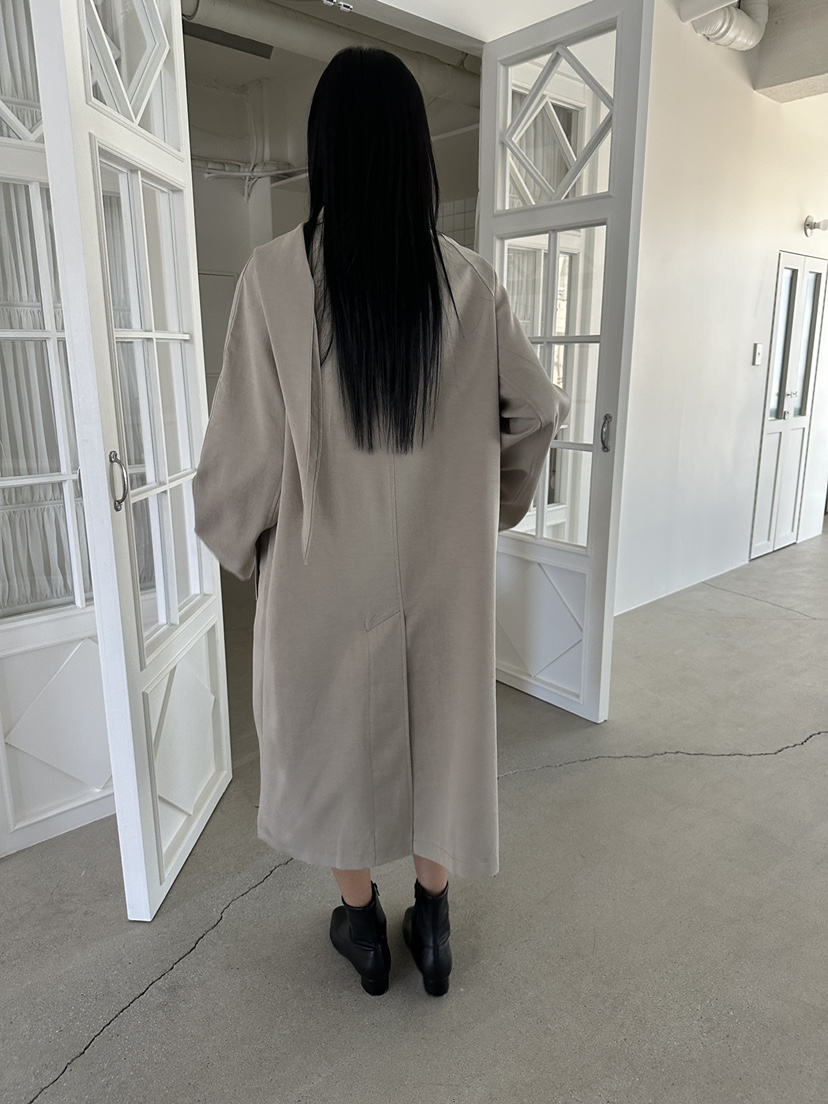NDE韓國直郵女士新品時尚真品熱賣休閑人氣推薦長款風衣圍巾BOHEME_NDE長款風衣