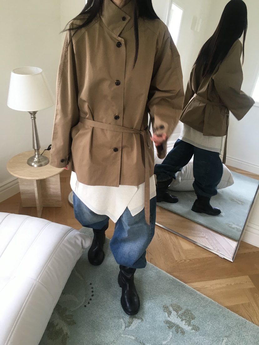 KARE/WEREPIECE東大門實拍女士新品休閑時尚熱賣夾克含腰帶KARE/WEREPIECE夾克
