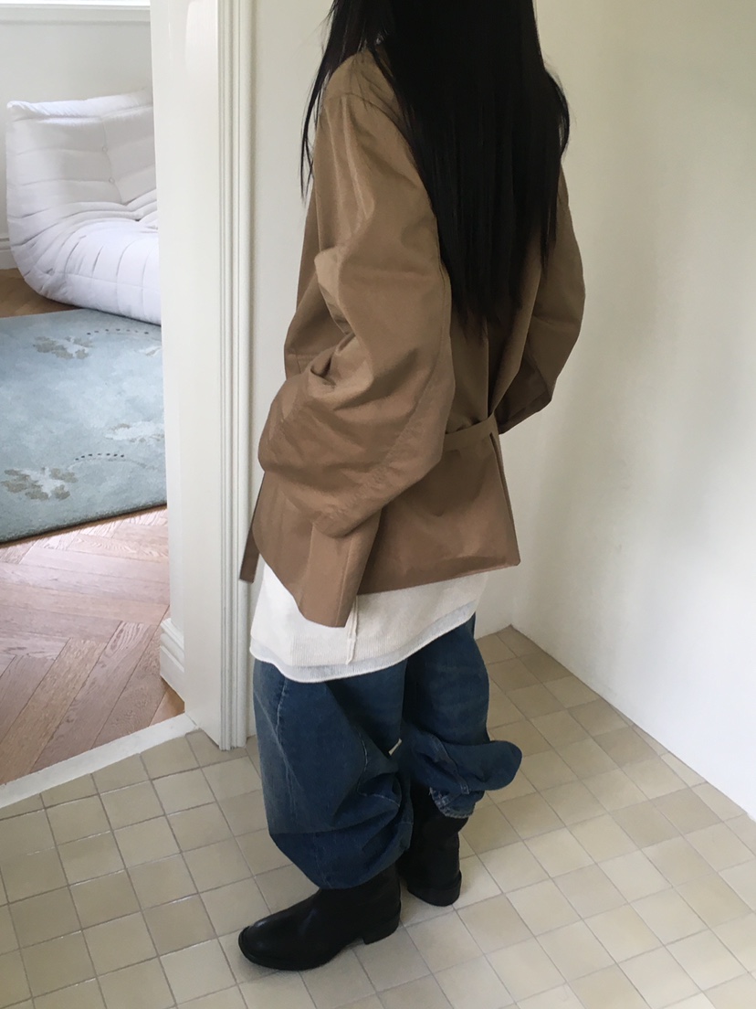 KARE/WEREPIECE東大門實拍女士新品休閑時尚熱賣夾克含腰帶KARE/WEREPIECE夾克