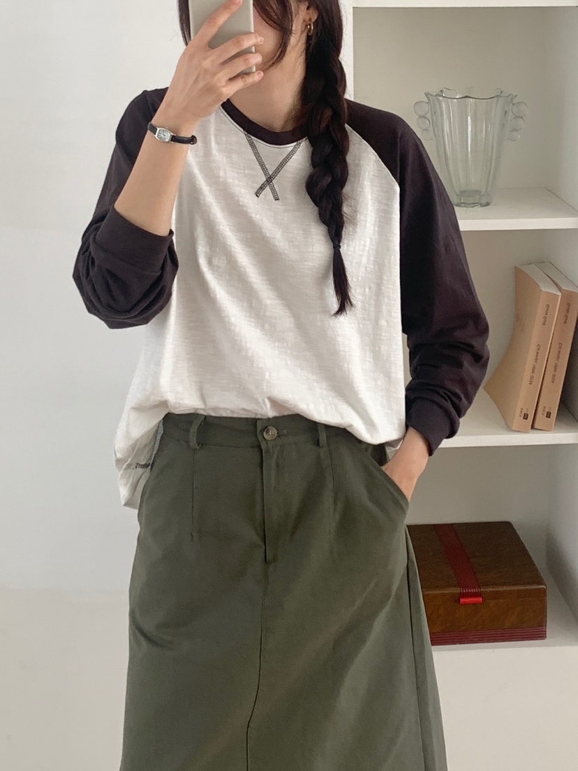 WOOD東大門代購女裝新品時尚熱賣人氣推薦真品休閑長袖T恤WOOD-2件起長袖T恤