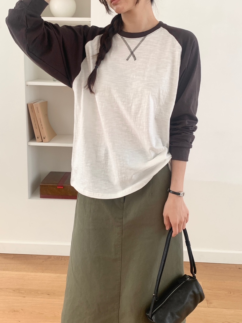 WOOD東大門代購女裝新品時尚熱賣人氣推薦真品休閑長袖T恤WOOD-2件起長袖T恤