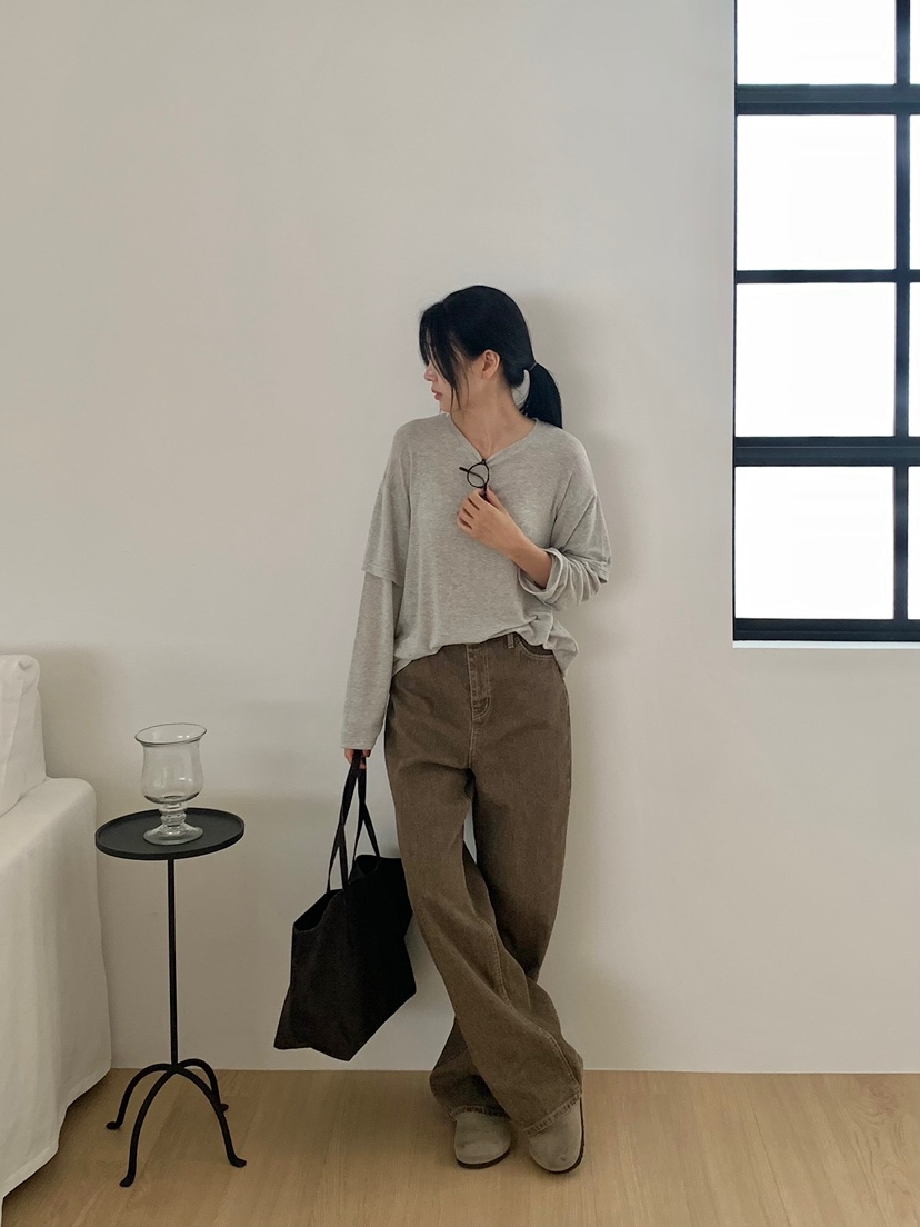 BLEECKER韓國代購女裝新品真品時尚人氣休閑推薦熱賣長袖T恤BLEECKER長袖T恤