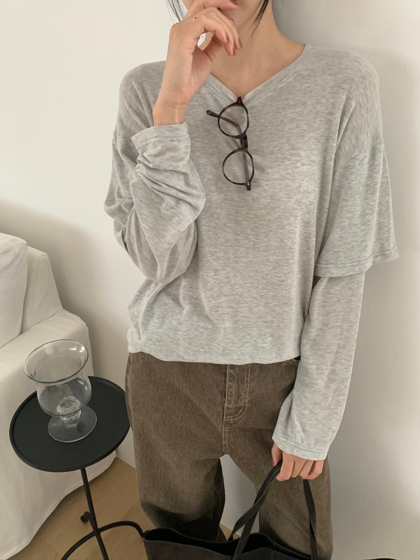 BLEECKER韓國代購女裝新品真品時尚人氣休閑推薦熱賣長袖T恤BLEECKER長袖T恤
