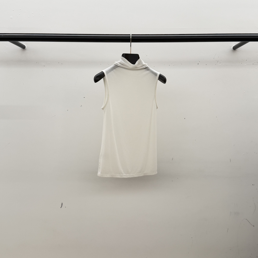 ID韓國直郵女士新款時尚真品熱賣推薦休閑吊帶背心高領無袖ID吊帶/背心圖色2