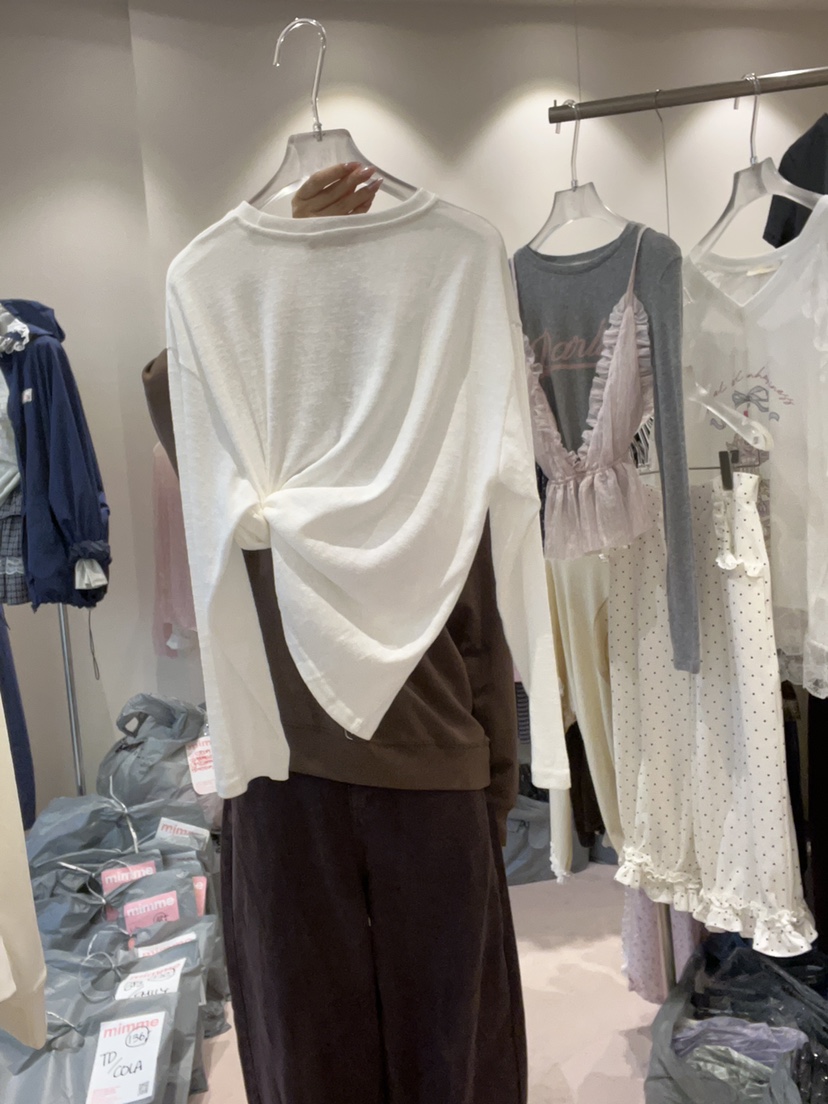 MIMME/LOOKK東大門直郵女士新品休閑真品長袖T恤兔子絲帶MIMME/LOOKK長袖T恤