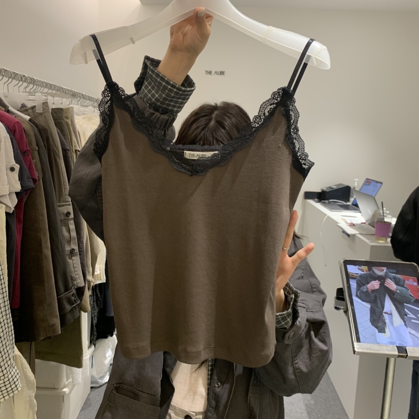 AUBE東大門代購女士新款真品人氣熱賣休閑推薦時尚吊帶背心THE AUBE吊帶/背心圖色3