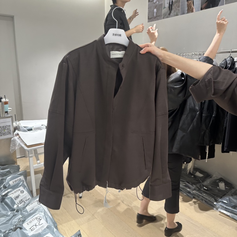 FAVOR-P東大門實拍女士新品真品休閑熱賣人氣推薦時尚夾克FAVOR-P夾克圖色1棕色