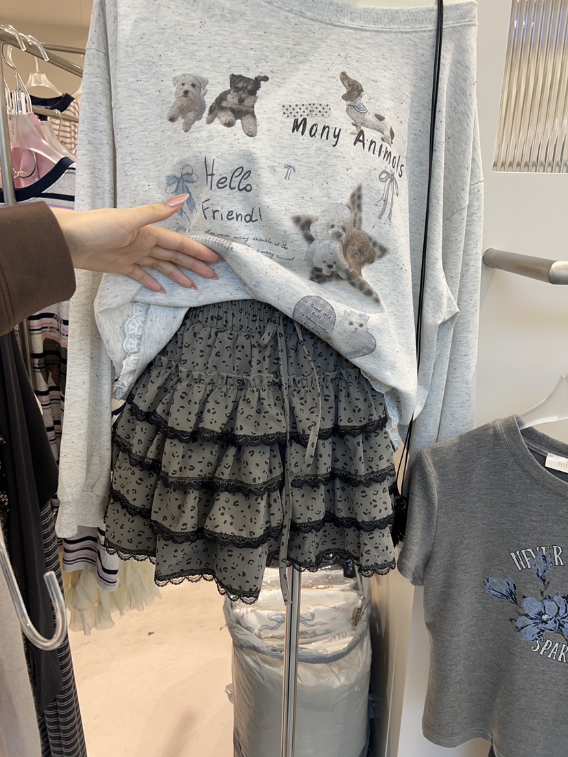 MIMME/LOOKK東大門實拍女裝新品真品熱賣人氣休閑短裙豹紋MIMME/LOOKK短裙圖色3