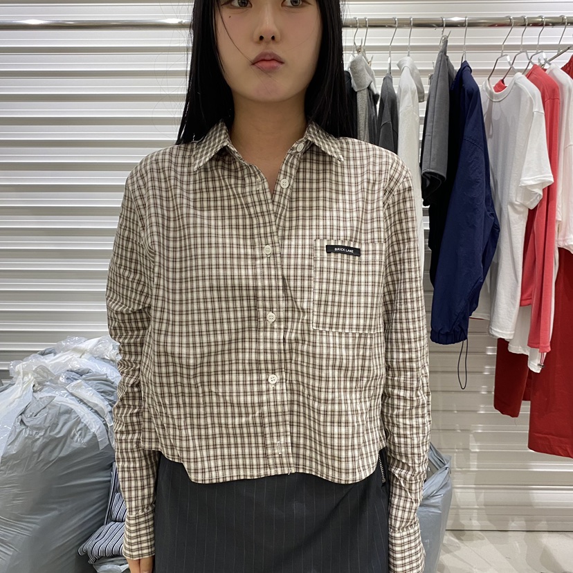 BRICKLANE東大門直郵女士新品真品休閑熱賣襯衫蕾絲衫口袋BRICKLANE襯衫/蕾絲衫圖色2