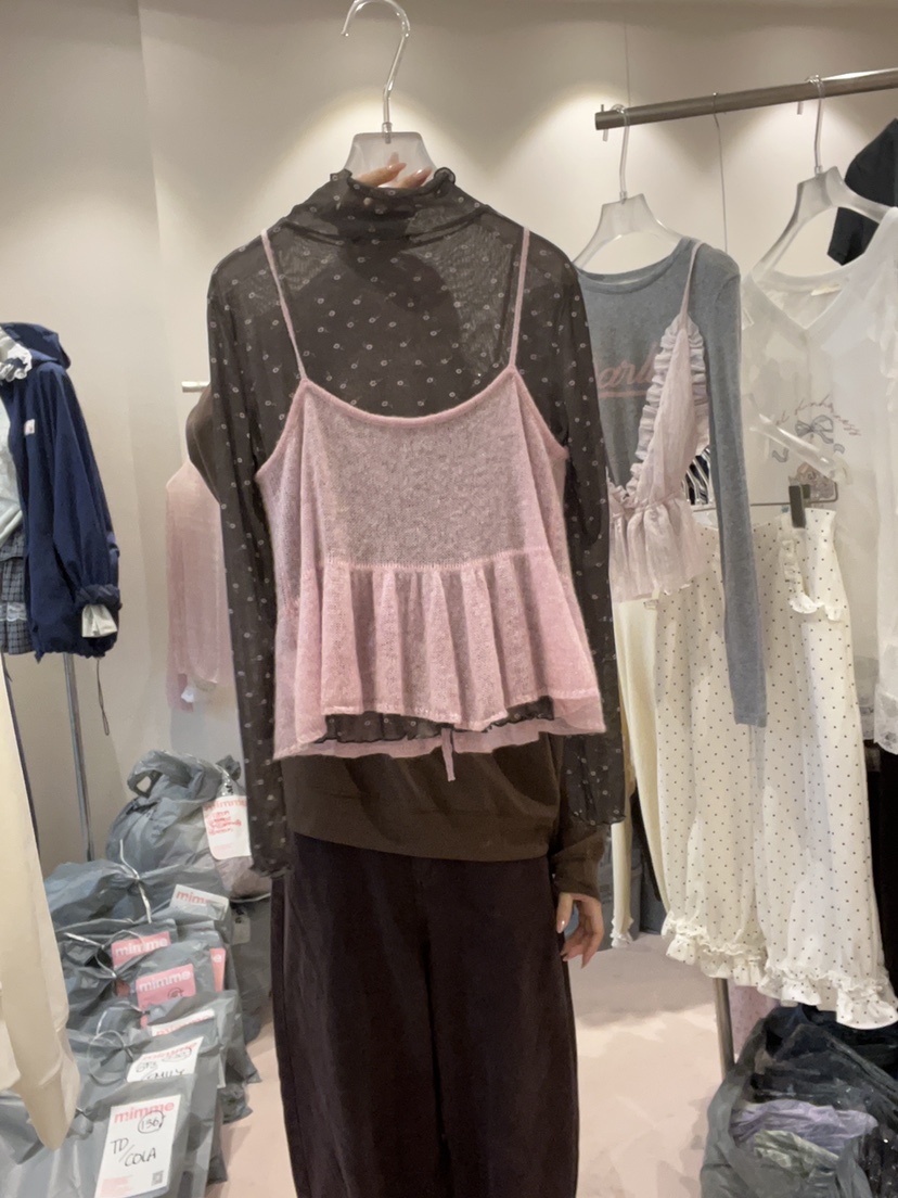 MIMME/LOOKK韓國直郵女士新款熱賣人氣真品推薦吊帶背心MIMME/LOOKK吊帶/背心