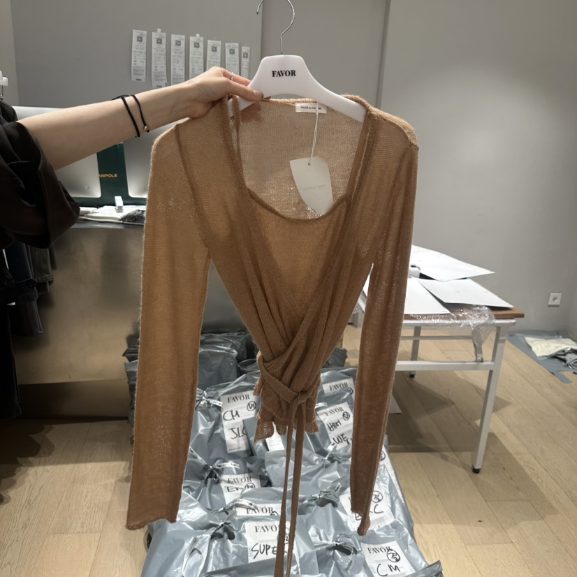 FAVOR-P韓國直郵女士新款時尚真品推薦熱賣人氣休閑針織衫FAVOR-P針織衫圖色4