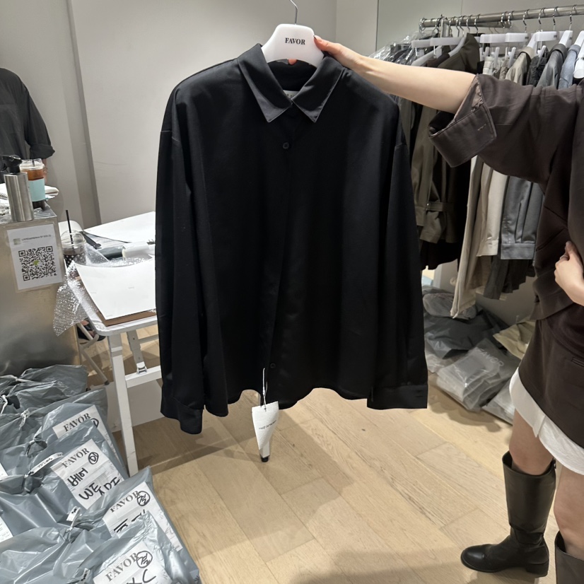 FAVOR-P韓國代購女裝新款人氣熱賣休閑真品推薦襯衫蕾絲衫FAVOR-P襯衫/蕾絲衫圖色3黑色