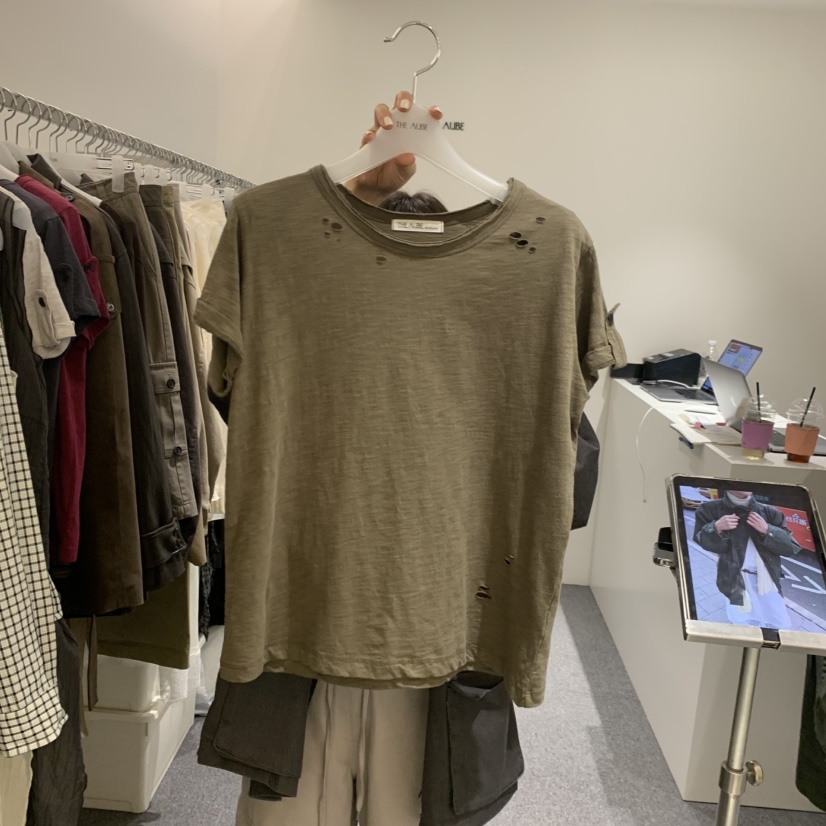 AUBE東大門直郵女裝新品人氣熱賣推薦休閑時尚真品T恤THE AUBET恤圖色4