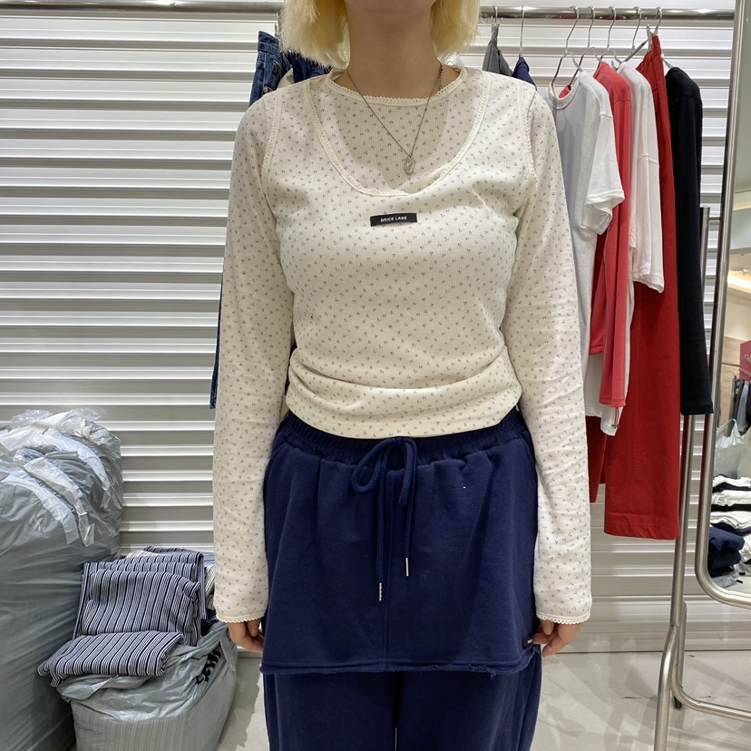 BRICKLANE東大門代購女裝新款熱賣人氣時尚長袖T恤假兩件BRICKLANE長袖T恤圖色1