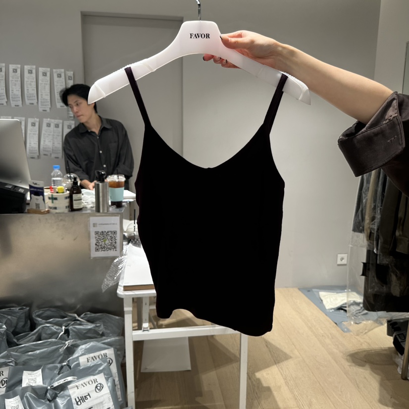 FAVOR-P東大門代購女士新品休閑真品時尚熱賣推薦吊帶背心FAVOR-P吊帶/背心圖色2黑色