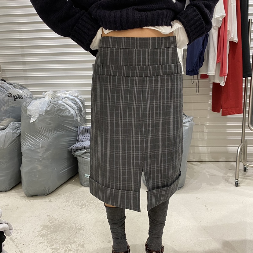 BRICKLANE東大門實拍女士新款時尚熱賣推薦半身裙中短裙腰帶BRICKLANE半身裙/中短裙圖色1