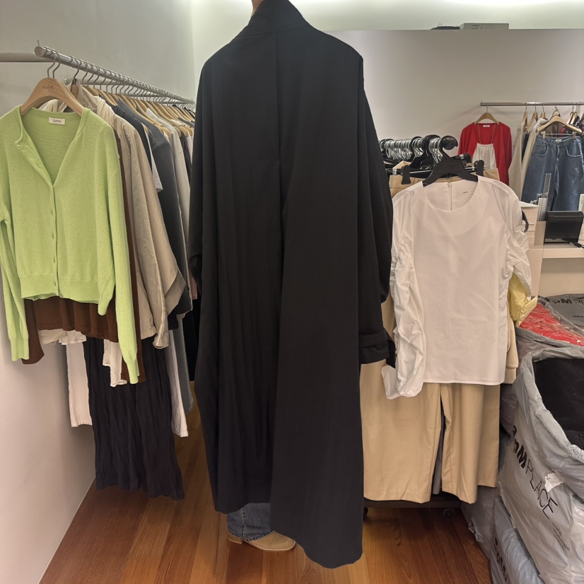NAVE韓國代購女士新品人氣休閑熱賣真品推薦時尚長款風衣NAVE長款風衣