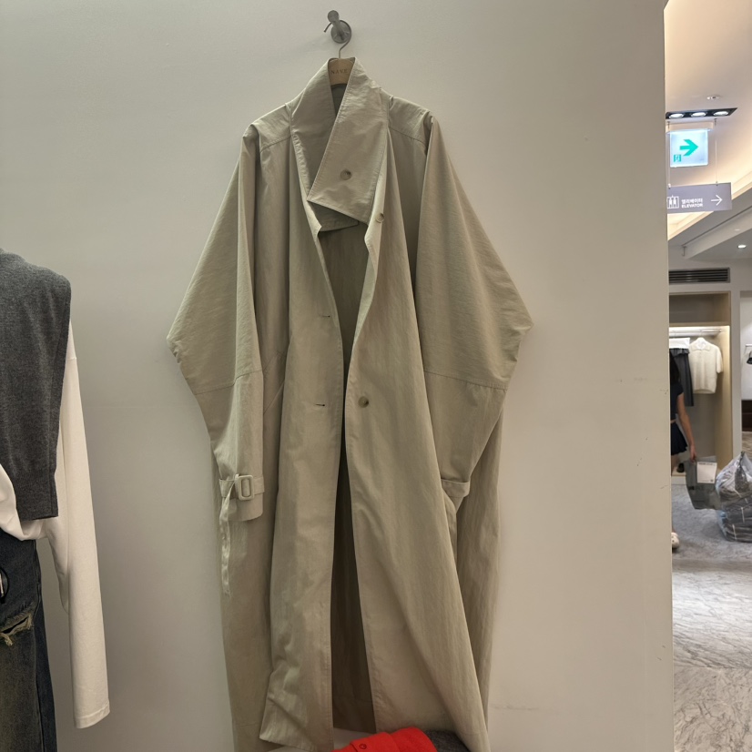 NAVE韓國代購女士新品人氣休閑熱賣真品推薦時尚長款風衣NAVE長款風衣圖色1