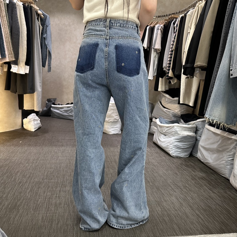 VINTAGE VIBE東大門實拍女士新款休閑熱賣真品推薦牛仔褲VINTAGE VIBE牛仔褲
