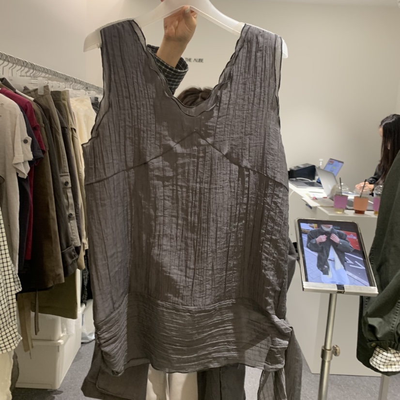 AUBE東大門實拍女裝新款休閑熱賣推薦真品人氣時尚吊帶背心THE AUBE吊帶/背心圖色3墨