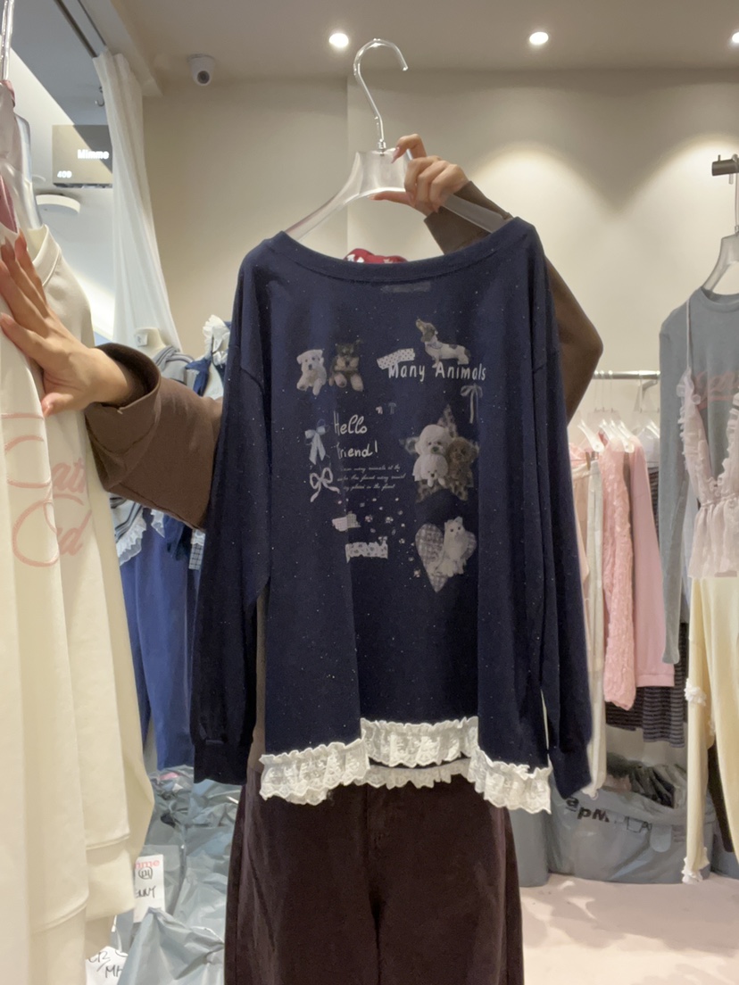 MIMME/LOOKK韓國直郵女士新品熱賣人氣真品休閑時尚長袖T恤MIMME/LOOKK長袖T恤圖色2