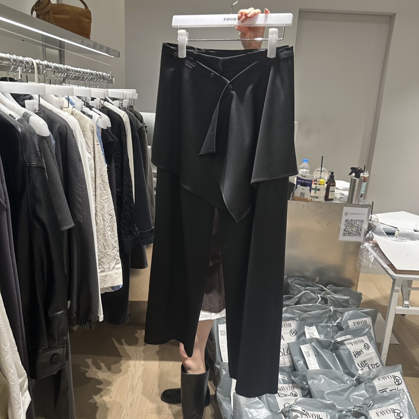 FAVOR-P東大門代購女裝新品休閑推薦時尚熱賣真品人氣裙褲FAVOR-P裙褲圖色2黑色