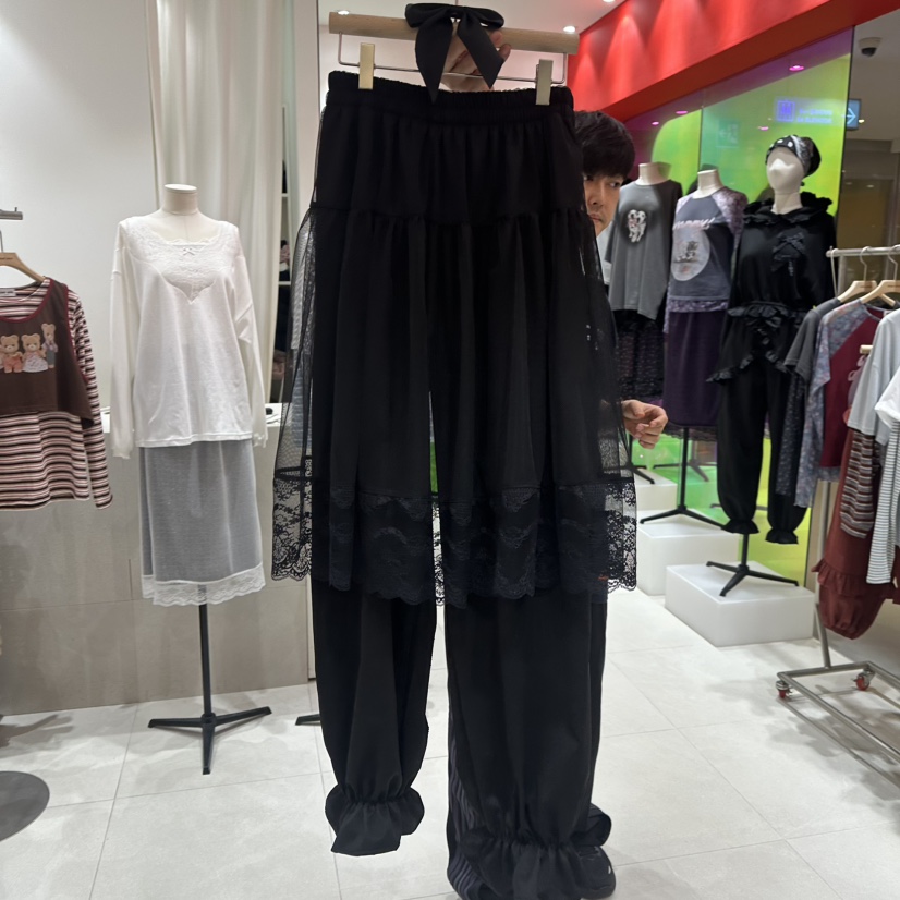 MINI UNNI韓國代購女士新品時尚熱賣人氣休閑裙褲假兩件MINI UNNI裙褲圖色2
