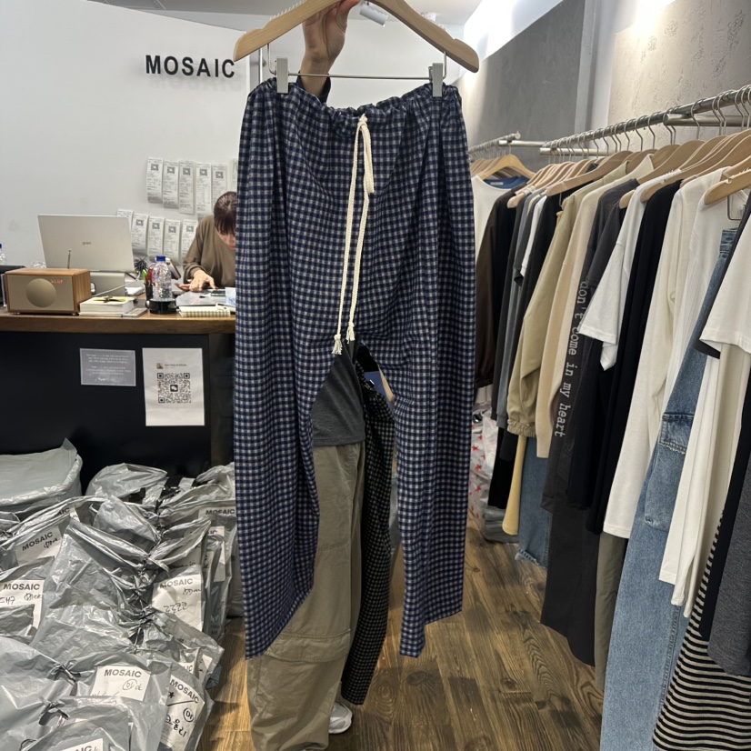MOSAIC韓國直郵女士新品休閑時尚熱賣人氣真品推薦休閑褲MOSAIC休閑褲圖色2深藍色
