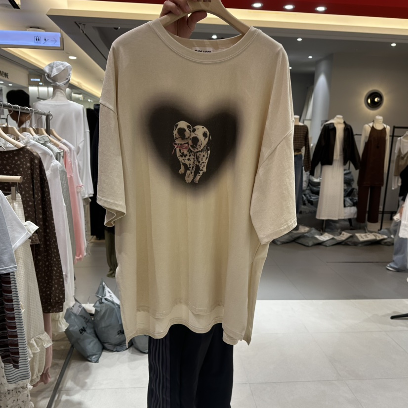MINI UNNI韓國直郵女士新品休閑時尚推薦人氣熱賣真品T恤MINI UNNIT恤圖色2