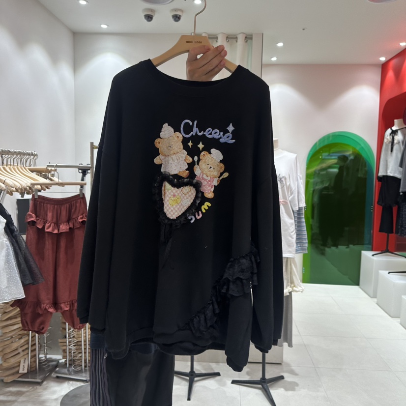 MINI UNNI韓國代購女裝新款推薦時尚熱賣真品休閑人氣衛衣MINI UNNI衛衣圖色2