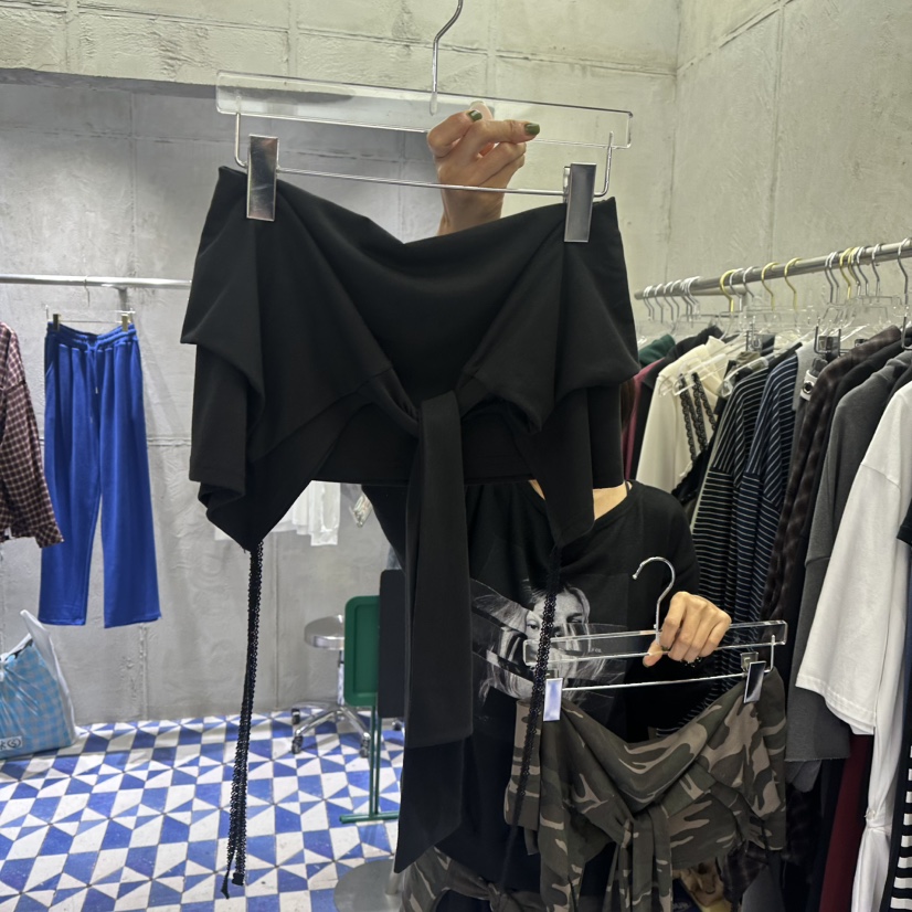 AMOUR東大門實拍女士新品推薦時尚休閑熱賣真品人氣短裙多層AMOUR短裙圖色3