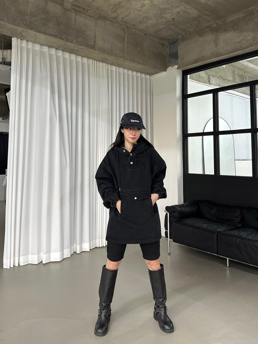 URBANE-P東大門代購女裝新款熱賣時尚推薦休閑連衣裙連帽URBANE-P連衣裙