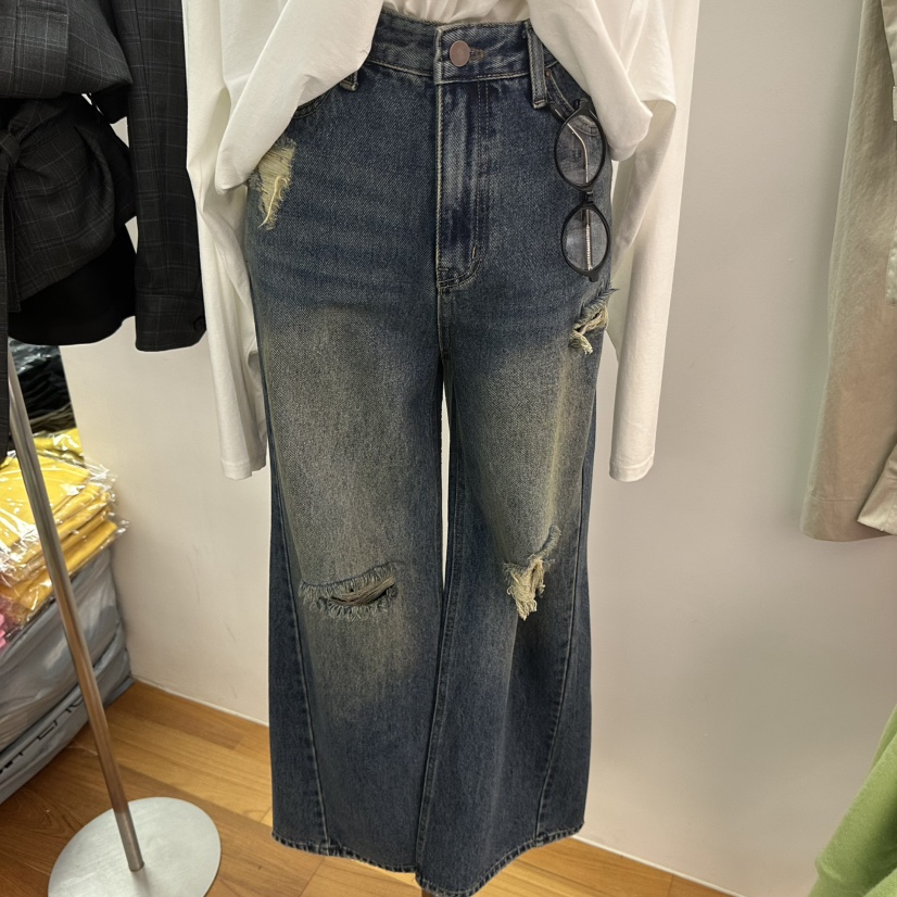 NAVE東大門實拍女裝新品時尚推薦真品熱賣休閑人氣牛仔褲NAVE牛仔褲圖色1