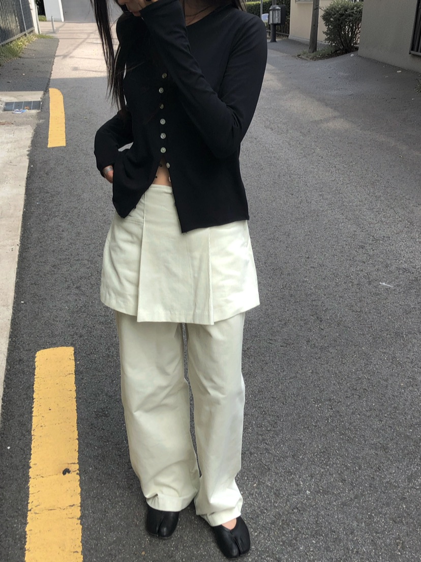 ONDO-P韓國直郵女裝新品推薦時尚真品熱賣休閑長袖T恤紐扣ONDO-P長袖T恤